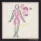 Pretty in Pink Breast Cancer Embroidery Design – Cancer Awareness Support, 8 Sizes (1083)