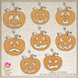 Many Faces of the Jack-O-Lantern Machine Embroidery Bundle – Funny and Whimsical Pumpkin Faces, 8 Designs, 8 Sizes Each Design (1055)