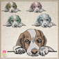 Puppy Machine Embroidery Design | Adorable Pet Dog Embroidery Pattern | Beagle Puppy Stitch File | 6 Sizes (0518)