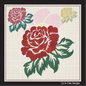 Roses Machine Embroidery Design – Floral Bouquet Embroidery – Red Roses Garden Design – 6 Sizes (1037)