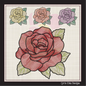 Roses Machine Embroidery Design | Red Roses Floral Bouquet Embroidery | Garden Flower Embroidery Design | 6 Sizes (1039)