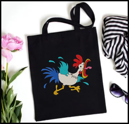 Running Chicken Machine Embroidery Design | Crazy Screaming Bird Cartoon | Funny Rooster Chicken | 6 Sizes (0754)