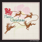 Christmas Machine Embroidery Design – Santa’s Sleigh and Reindeer Holiday Pattern – 6 Festive Sizes (1175)