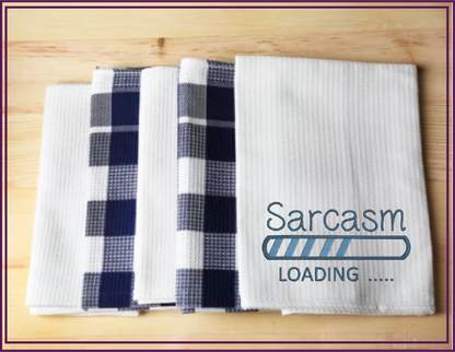 Sarcasm Loading Bar Machine Embroidery Design | Funny Tech-Inspired Sayings | Humorous Embroidered Quotes | 6 Sizes (0592)