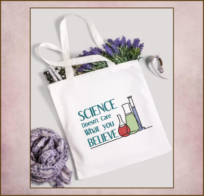 Science Doesn’t Care Machine Embroidery Design, Believe Science Sayings Embroidery Design, Embroidered Sayings Design, 8 Sizes (0382)