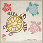 Sea Turtle Machine Embroidery Design – Ocean Tortoise Animal Pattern, Marine Animal, 6 Sizes (0493)