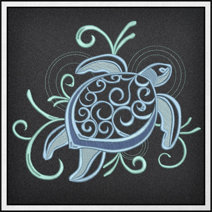 Sea Turtle Embroidery Design, Turtle Embroidery Design, Machine Embroidery Design, Sea Life Design, 10 Sizes (0177)