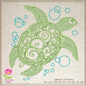 Sea Turtle Machine Embroidery Design, Animal Embroidery, Ocean Tortoise, Marine Animal, 8 Sizes (0290)