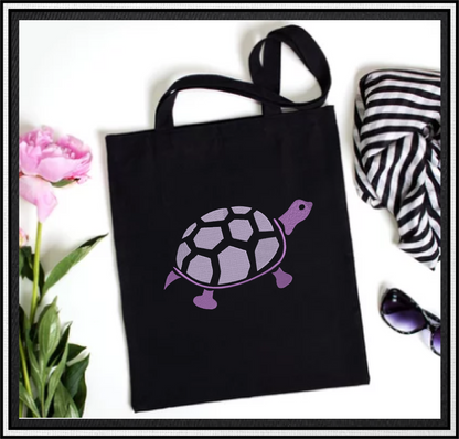 Turtle Machine Embroidery Design – Land Tortoise & Marine Animal Stitch File, 10 Sizes (0309)