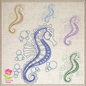 Seahorse Machine Embroidery Design – Sea Life Marine Animal Ocean Stitch Pattern, 4 Sizes (0303)