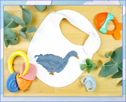 Sebastopol Goose Machine Embroidery Design | Feathered Goose Silhouette | Duck and Bird Embroidery Pattern | 6 Sizes (0749)