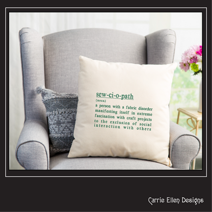 Sewciopath Embroidery Design – Sew-ci-o-path Definition Machine Embroidery – Funny Crafting Saying for Crafters (1147)