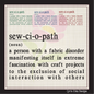 Sewciopath Embroidery Design – Sew-ci-o-path Definition Machine Embroidery – Funny Crafting Saying for Crafters (1147)