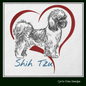 I Love My Shih Tzu Machine Embroidery Design – Pet Dog Lover Design – 6 Sizes (1562)