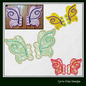 Butterfly ITH Shoe Wing Charms – In The Hoop Embroidery Design for Shoes and Boots – 4x4 & 5x7 Hoop Sizes (1257)