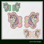 Unicorn Shoe Wing Machine Embroidery Design – Magical Unicorn Wing Charms for Shoes and Boots – In The Hoop Design (4x4 & 5x7 Hoop) (1387)
