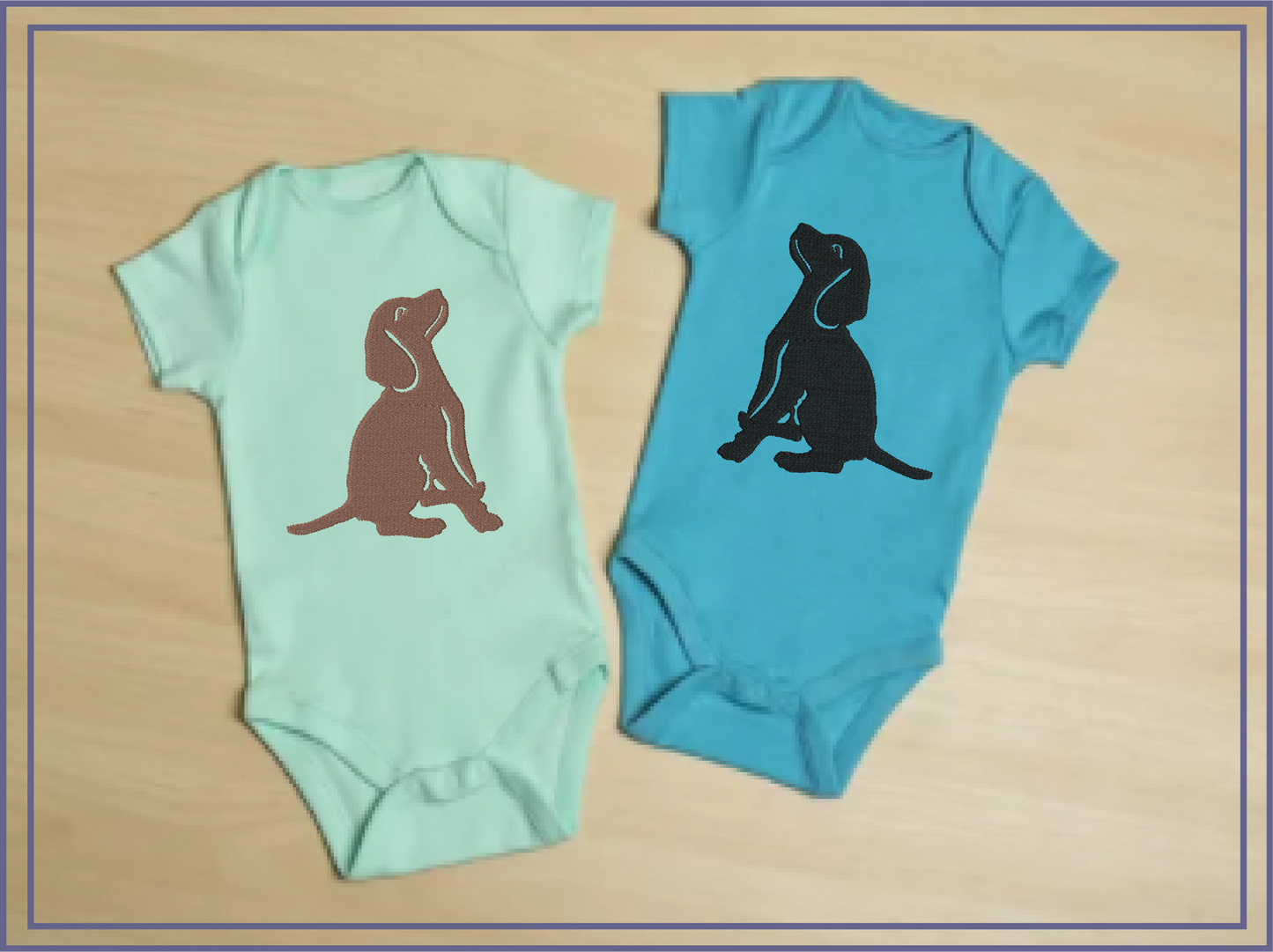 Sitting Puppy Silhouette Machine Embroidery Design | Dog Embroidery Pattern | Cute Animal Embroidery Design | 4 Sizes (0575)