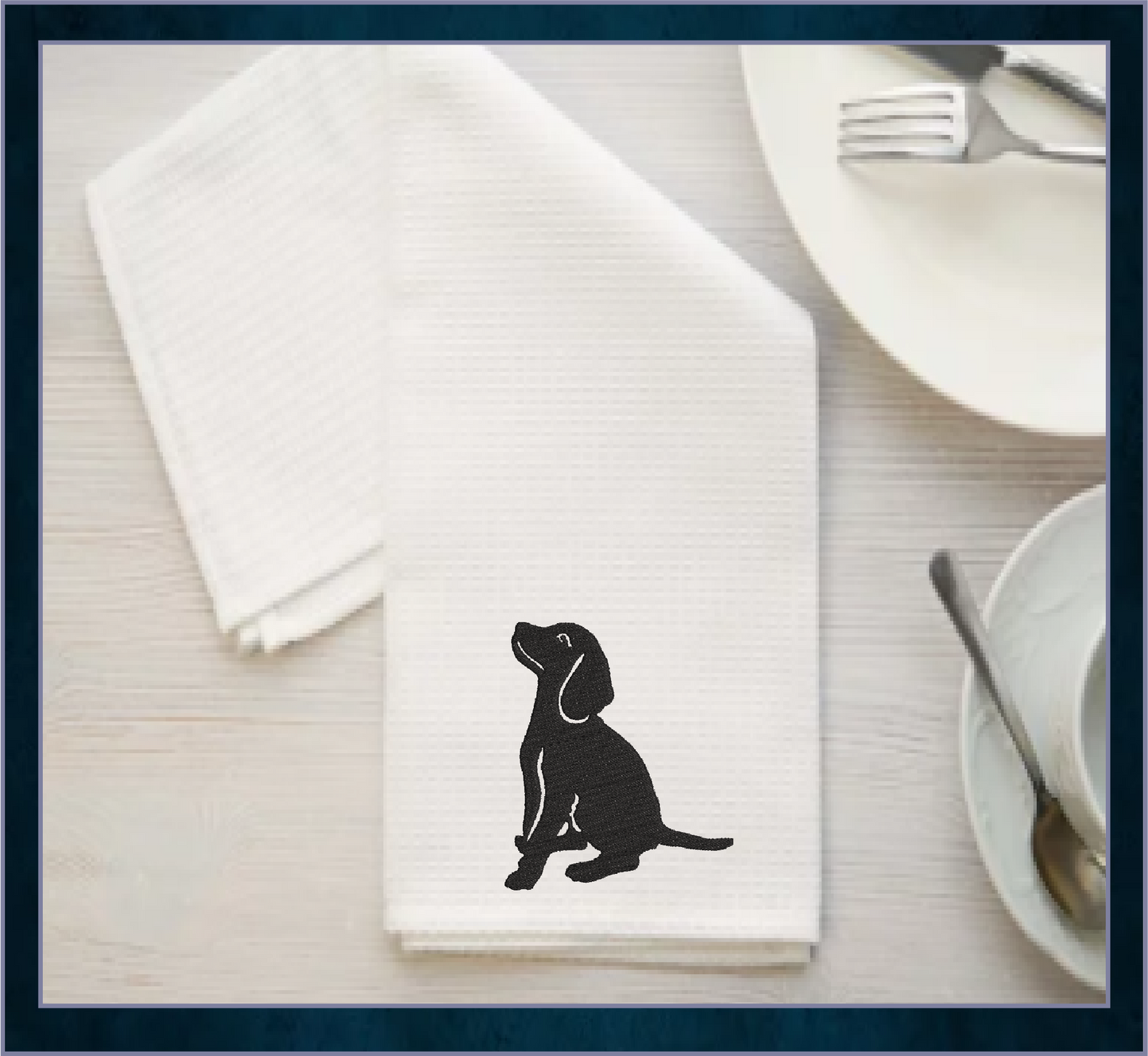 Sitting Puppy Silhouette Machine Embroidery Design | Dog Embroidery Pattern | Cute Animal Embroidery Design | 4 Sizes (0575)