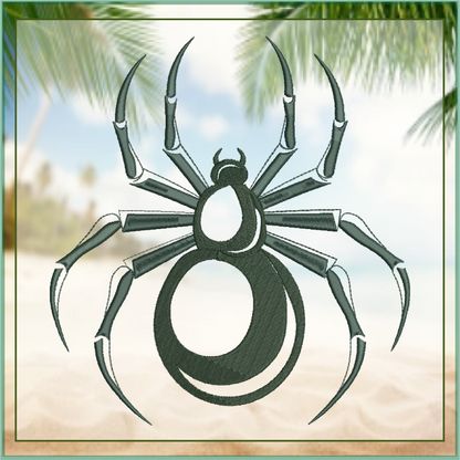 Spider Machine Embroidery Design | Halloween Bug Embroidery | Instant Download | 10 Sizes (0722)