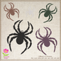 Spider Machine Embroidery Design File | Insect Bugs Spiders | Black Spider Embroidery Design | 6 Sizes (0725)