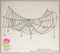 Spider Web Machine Embroidery Design – Line Art Halloween Web Embroidery, 8 Sizes (2406)