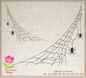 Spider in Web Machine Embroidery Design | Halloween Spider and Spiderweb Design | Black Spider Embroidery | 8 Sizes (0868)
