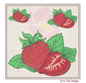 Strawberries Machine Embroidery Design | Summer Fruit Artistic Sketch | Fruit and Vegetables Embroidery | 8 Sizes (0935)