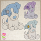 Stuffed Toy Dog Machine Embroidery Design for Babies and Kids | Vintage Plush Puppy Pattern | Blue Nose Tatty Teddy Inspired Design | 6 Sizes (0768) (Copy)