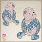 Toy Sea Turtle Machine Embroidery Design for Babies and Kids | Vintage Stuffed Animal Turtle | Blue Nose Tatty Teddy Inspired | 4 Sizes (0441)