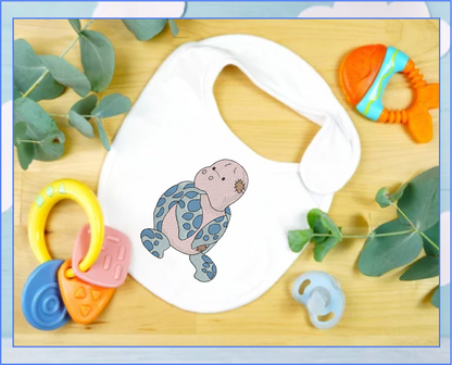 Toy Sea Turtle Machine Embroidery Design for Babies and Kids | Vintage Stuffed Animal Turtle | Blue Nose Tatty Teddy Inspired | 4 Sizes (0441)