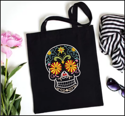 Sugar Skull Machine Embroidery Design – Day of the Dead Pattern – Dia de Los Muertos – 8 Sizes (1005)