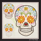 Sugar Skull Machine Embroidery Design – Day of the Dead Pattern – Dia de Los Muertos – 8 Sizes (1005)