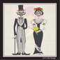 Sugar Skull Wedding Couple Machine Embroidery Design – Dia de Los Muertos Holiday Design – 6 Sizes (1009)