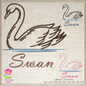Swan Machine Embroidery Design | Graceful Swimming Bird Pattern | Ugly Duckling & Mother Goose Inspired | 8 Sizes (0617)