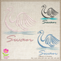 Swan Machine Embroidery Design | Graceful Swimming Bird Pattern | Ugly Duckling & Mother Goose Inspired | 8 Sizes (0618)