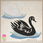 Swan Machine Embroidery Design | Graceful Swimming Bird Pattern | Ugly Duckling & Mother Goose Inspired | 8 Sizes (0619)