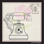 Vintage Telephone Machine Embroidery Design | Retro Rotary Phone Line Art Embroidery | 8 Sizes (0976)
