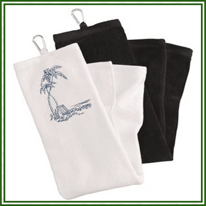 Tropical Beach Scene Machine Embroidery Sketch Design | Summer Embroidery | Beach Chair Pattern | 6 Sizes (0733)