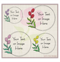 Tulip Frame Machine Embroidery Design | Wreath Frame for Monograms | Floral Embroidery Design Elements | 8 Sizes (0828)