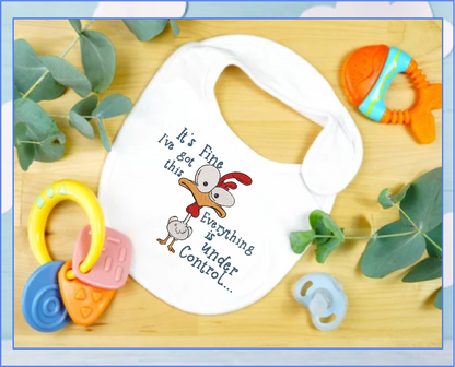 Everything is Under Control Machine Embroidery Design | Neurotic Chicken Funny Saying | Humorous Quotes Embroidery | 6 Sizes (0746)