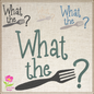 What the Fork Machine Embroidery Design | Sarcastic Quote | Table Utensil Saying | 6 Sizes (0693)