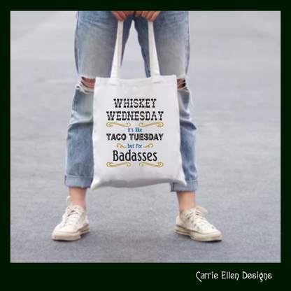 Whiskey Wednesday Taco Tuesday Machine Embroidery Design | Food and Drink Quote Pattern, 6 Sizes (1724)