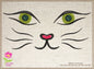 Cat Face Machine Embroidery Design, Pet Embroidery, Cute Cat Cartoon Design, 10 Sizes (0308)