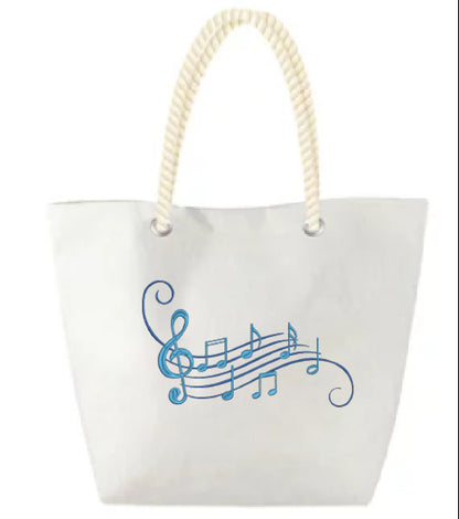Music Note Machine Embroidery Design – Treble Clef & Musical Chord Pattern, 10 Sizes(0503)