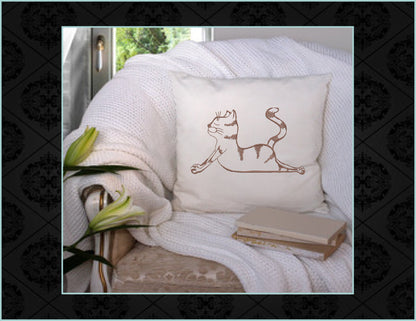 Yoga Cats Bundle Machine Embroidery Designs, Cat Yoga Poses Embroidery, Humorous Funny Animal Poses, 10 Designs, 8 Sizes Each (0121)