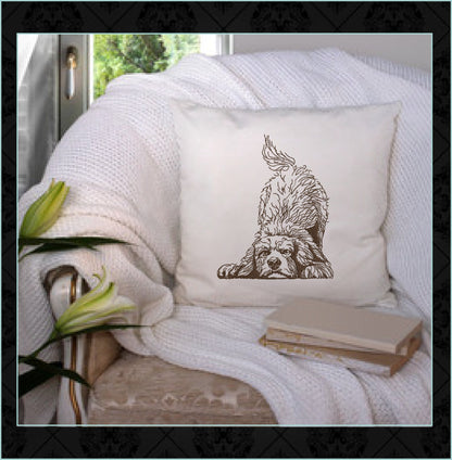 Playful Puppy Machine Embroidery Sketch Design – Dog Line Art, Pet Dog Embroidery Pattern, 6 Size (0515)