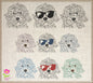 Golden Doodle Machine Embroidery Sketch Design Bundle – 3 Dog Line Art Designs in 6 Sizes Each (0523)