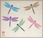Dragonfly Machine Embroidery Design – Garden Insect & Bee Embroidery Pattern, 6 Sizes (0553)