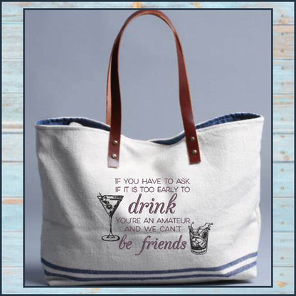 Too Early to Drink Machine Embroidery Design | Martini Bourbon Cocktail Saying | Funny Quotes and Humor Embroidery | 6 Sizes (0704)