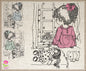 Little Girl Waiting Machine Embroidery Design | Girl Sitting in Window Sketch | Child with Doll Embroidery | 6 Sizes (0729)